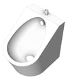 3D Shaded Image of Urinal WallHung Britex