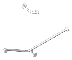 3D Shaded Image of GrabRailSet 30Deg Britex RearWallMount Left