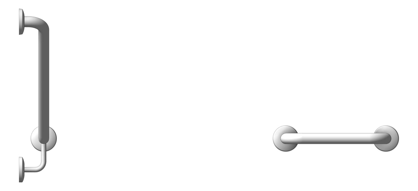 Front Image of GrabRailSet 30Deg Britex RearWallMount Right