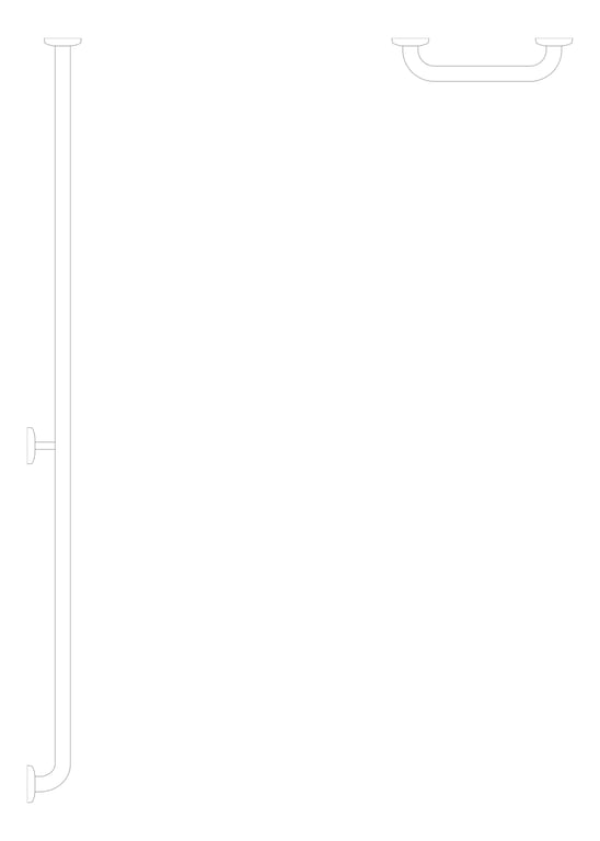 Plan Image of GrabRailSet 30Deg Britex RearWallMount Right