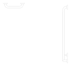 Plan Image of GrabRailSet 90Deg Britex SideWallMount Left