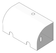 3D Shaded Image of ToiletRollDispenser Double Britex Contour