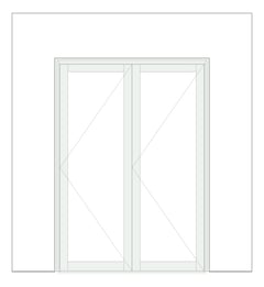 Front Image of Door Bifold Capral Artisan 996 2P