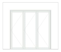 Front Image of Door Bifold Capral Artisan 996 3P