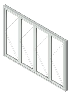 3D Shaded Image of Door Bifold Capral Artisan 996 4P