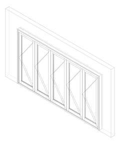 3D Documentation Image of Door Bifold Capral Artisan 996 5P