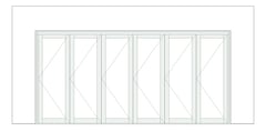 Front Image of Door Bifold Capral Artisan 996 6P