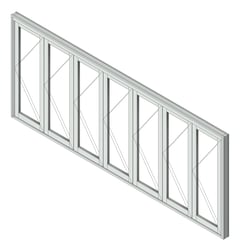 3D Shaded Image of Door Bifold Capral Artisan 996 7P