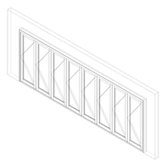 3D Documentation Image of Door Bifold Capral Artisan 996 8P