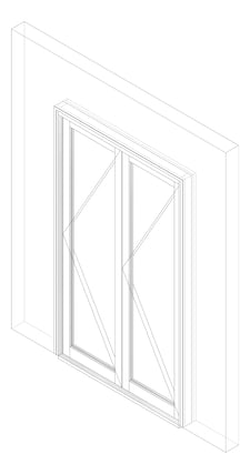 3D Documentation Image of Door Bifold Capral Artisan 996 Quik 2P