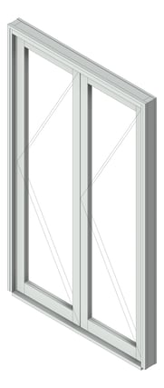 3D Shaded Image of Door Bifold Capral Artisan 996 Quik 2P