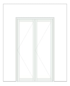 Front Image of Door Bifold Capral Artisan 996 Quik 2P