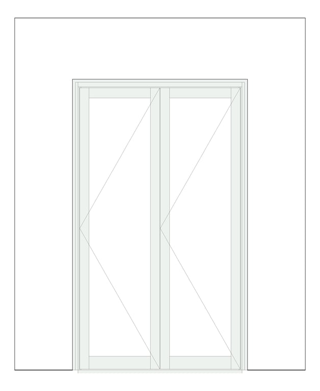 Front Image of Door Bifold Capral Artisan 996 Quik 2P