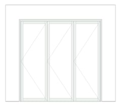 Front Image of Door Bifold Capral Artisan 996 Quik 3P
