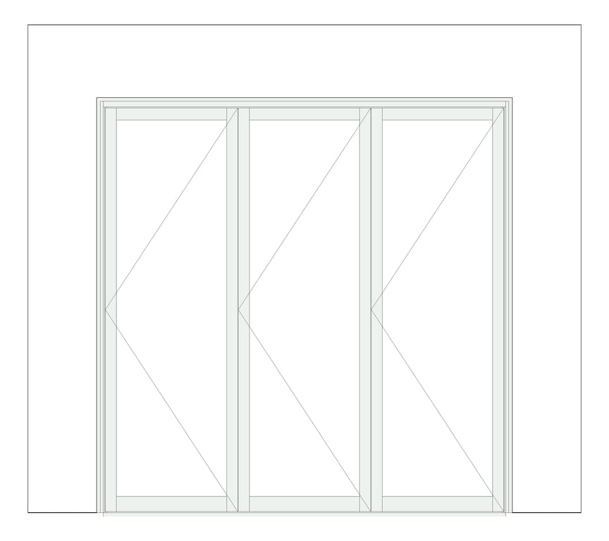 Front Image of Door Bifold Capral Artisan 996 Quik 3P