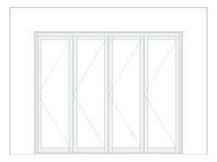 Front Image of Door Bifold Capral Artisan 996 Quik 4P