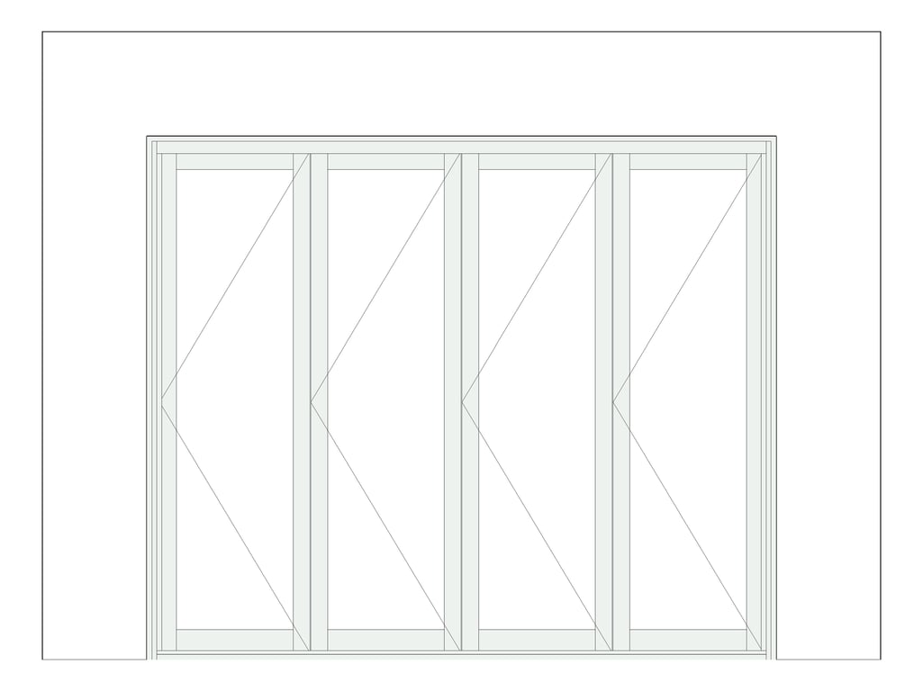 Front Image of Door Bifold Capral Artisan 996 Quik 4P