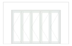 Front Image of Door Bifold Capral Artisan 996 Quik 5P