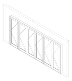 3D Documentation Image of Door Bifold Capral Artisan 996 Quik 6P