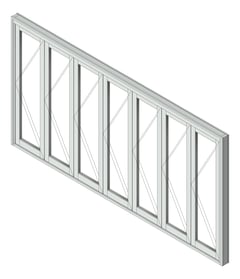 3D Shaded Image of Door Bifold Capral Artisan 996 Quik 7P