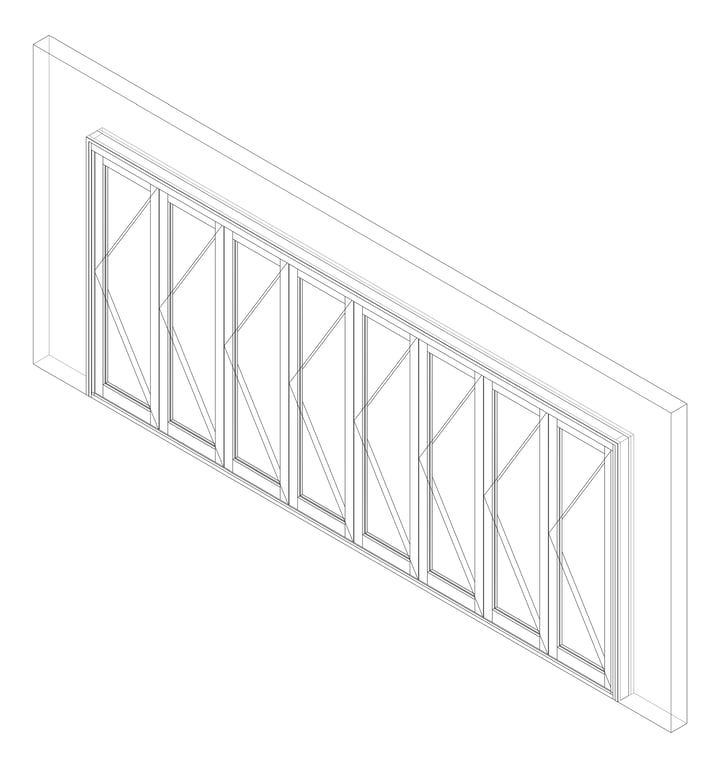 3D Documentation Image of Door Bifold Capral Artisan 996 Quik 8P
