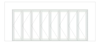 Front Image of Door Bifold Capral Artisan 996 Quik 8P