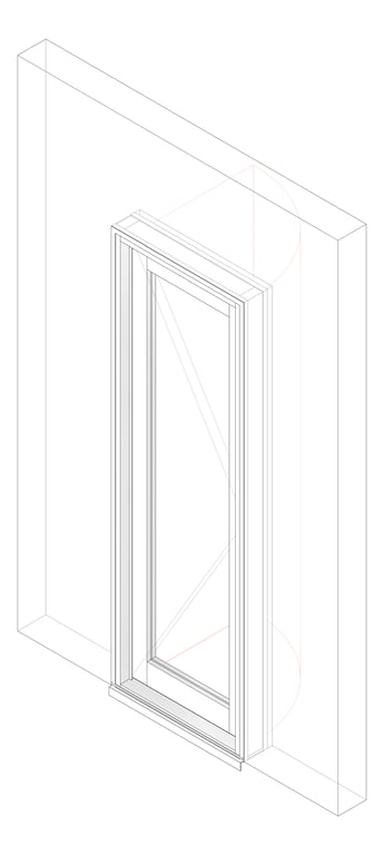 3D Documentation Image of Door Hinged Capral AGS 225 1P OpenIn