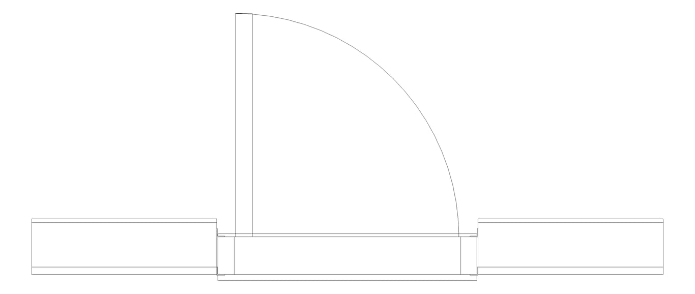 Plan Image of Door Hinged Capral AGS 225 1P OpenIn