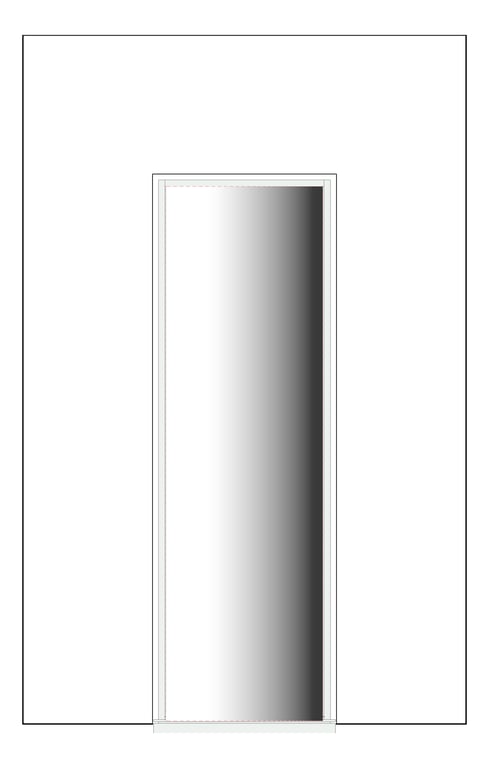 Front Image of Door Hinged Capral AGS 225 1P OpenOut