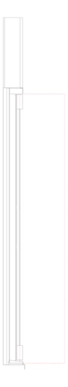 Left Image of Door Hinged Capral AGS 225 1P OpenOut