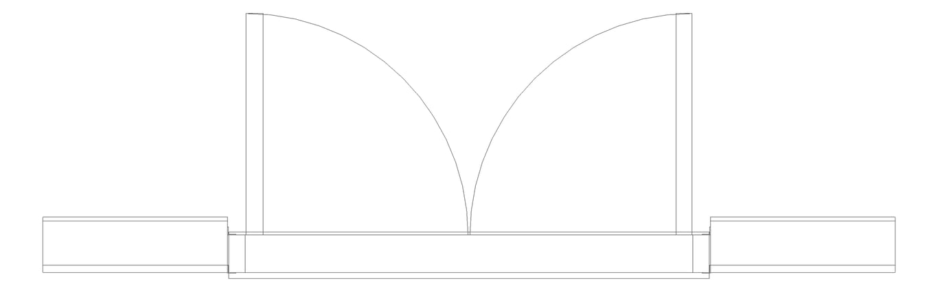 Plan Image of Door Hinged Capral AGS 225 2P OpenIn