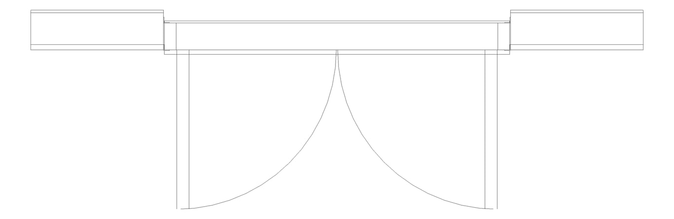 Plan Image of Door Hinged Capral AGS 225 2P OpenOut