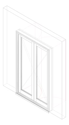 3D Documentation Image of Door Hinged Capral Artisan 997 2P OpenIn