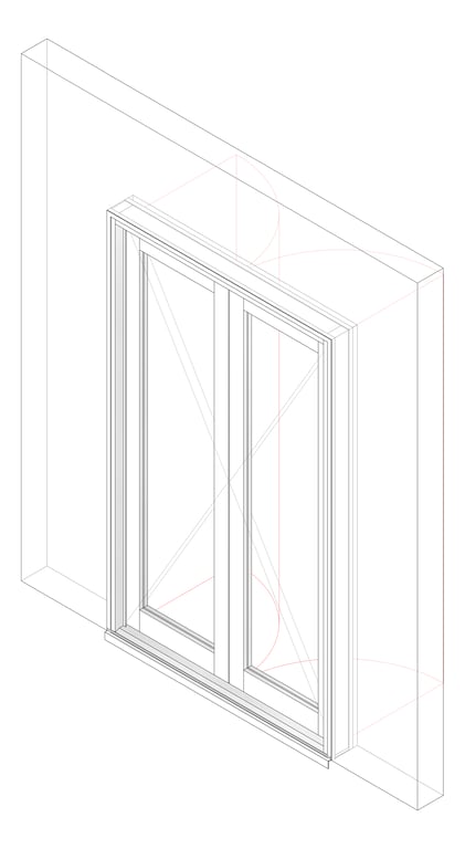 3D Documentation Image of Door Hinged Capral Artisan 997 2P OpenIn