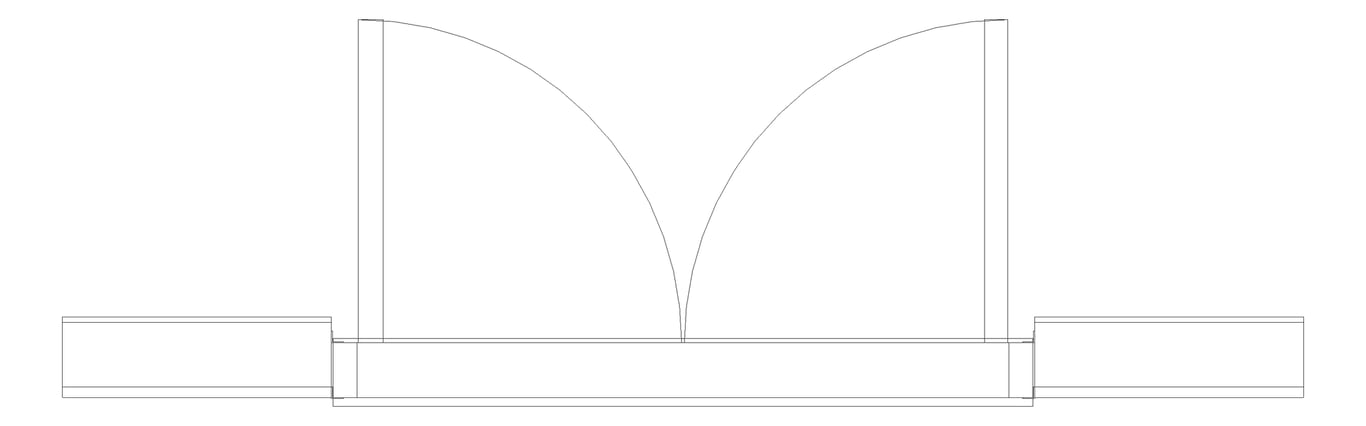 Plan Image of Door Hinged Capral Artisan 997 2P OpenIn