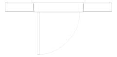 Plan Image of Door Hinged Capral Futureline 225TB 1P OpenOut