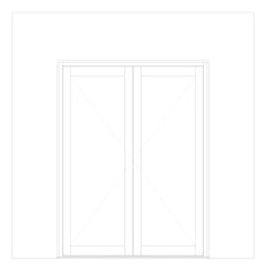 Front Image of Door Hinged Capral Futureline 225TB 2P OpenOut