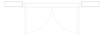 Plan Image of Door Hinged Capral Futureline 225TB 2P OpenOut