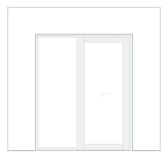 Front Image of Door Sliding Capral AGS 225 1P