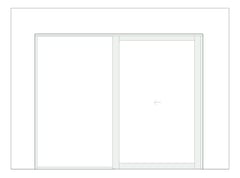 Front Image of Door Sliding Capral AGS 225 1P RecessedTrack