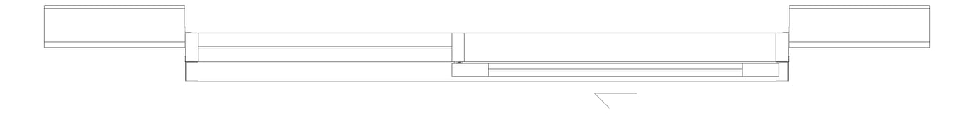 Plan Image of Door Sliding Capral AGS 225 1P TopHung SideFixing