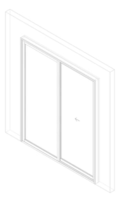 3D Documentation Image of Door Sliding Capral AGS 900 2P