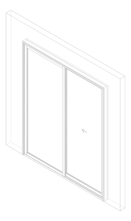 3D Documentation Image of Door Sliding Capral AGS 900 2P