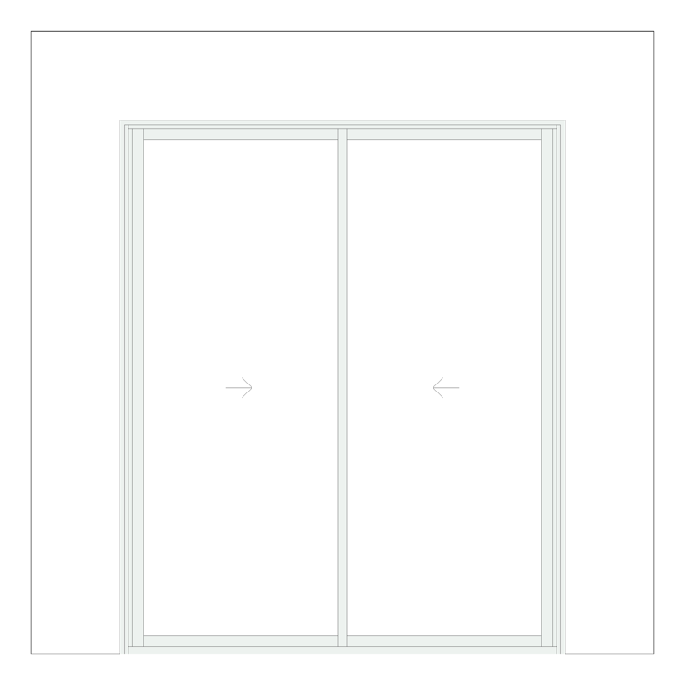 Front Image of Door Sliding Capral AGS 900 2P Bypass