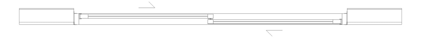Plan Image of Door Sliding Capral AGS 900 2P Bypass