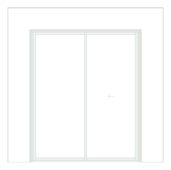 Front Image of Door Sliding Capral AGS 900 2P