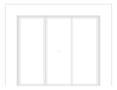 Front Image of Door Sliding Capral AGS 900 3P OXO