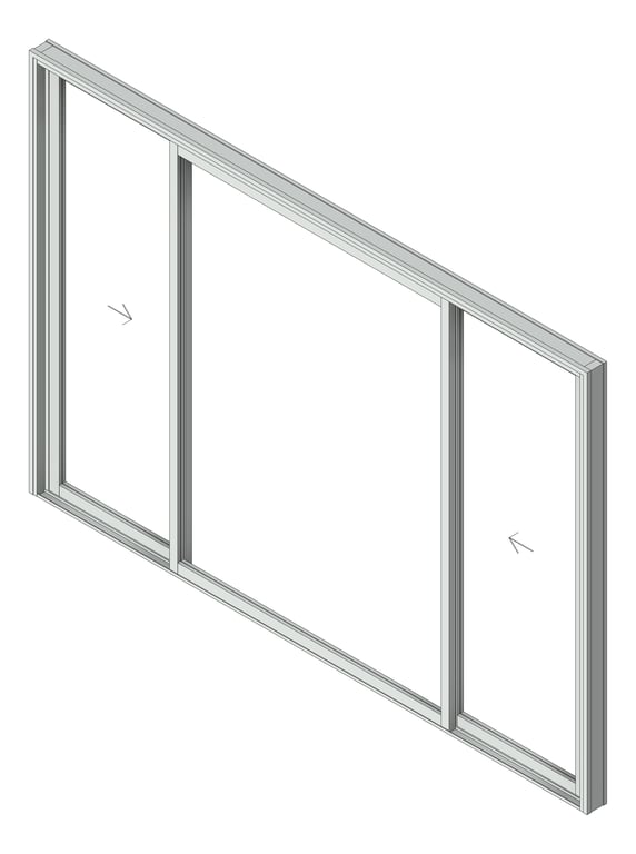 Door Sliding Capral AGS 900 3P XOX