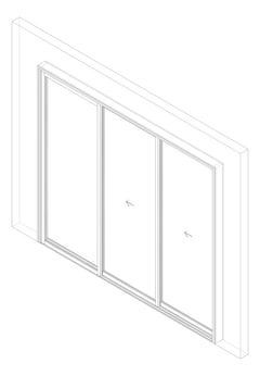 3D Documentation Image of Door Sliding Capral AGS 900 3P XXO