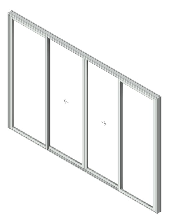 Image of Door Sliding Capral AGS 900 4P BiParting